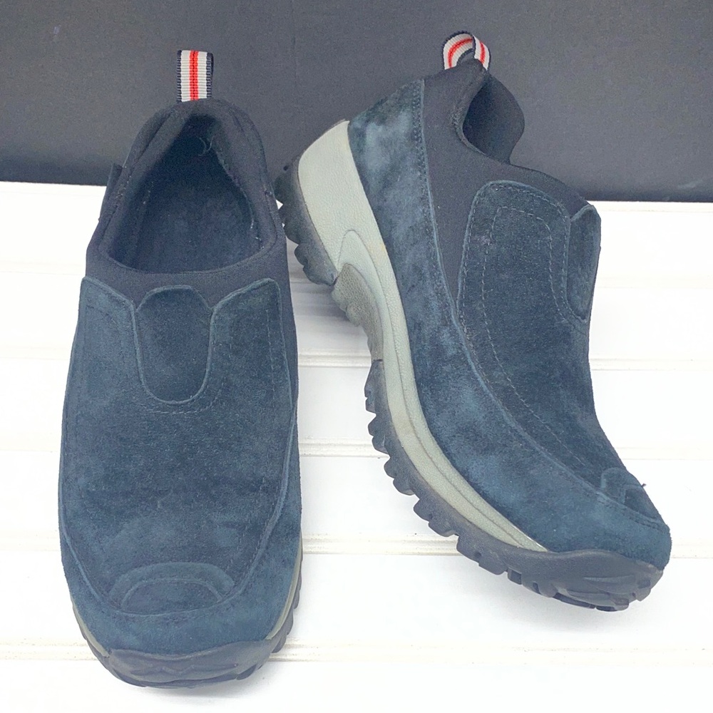 MERRELL Polar Moc Black Suede Slip On Shoes Size 8.5